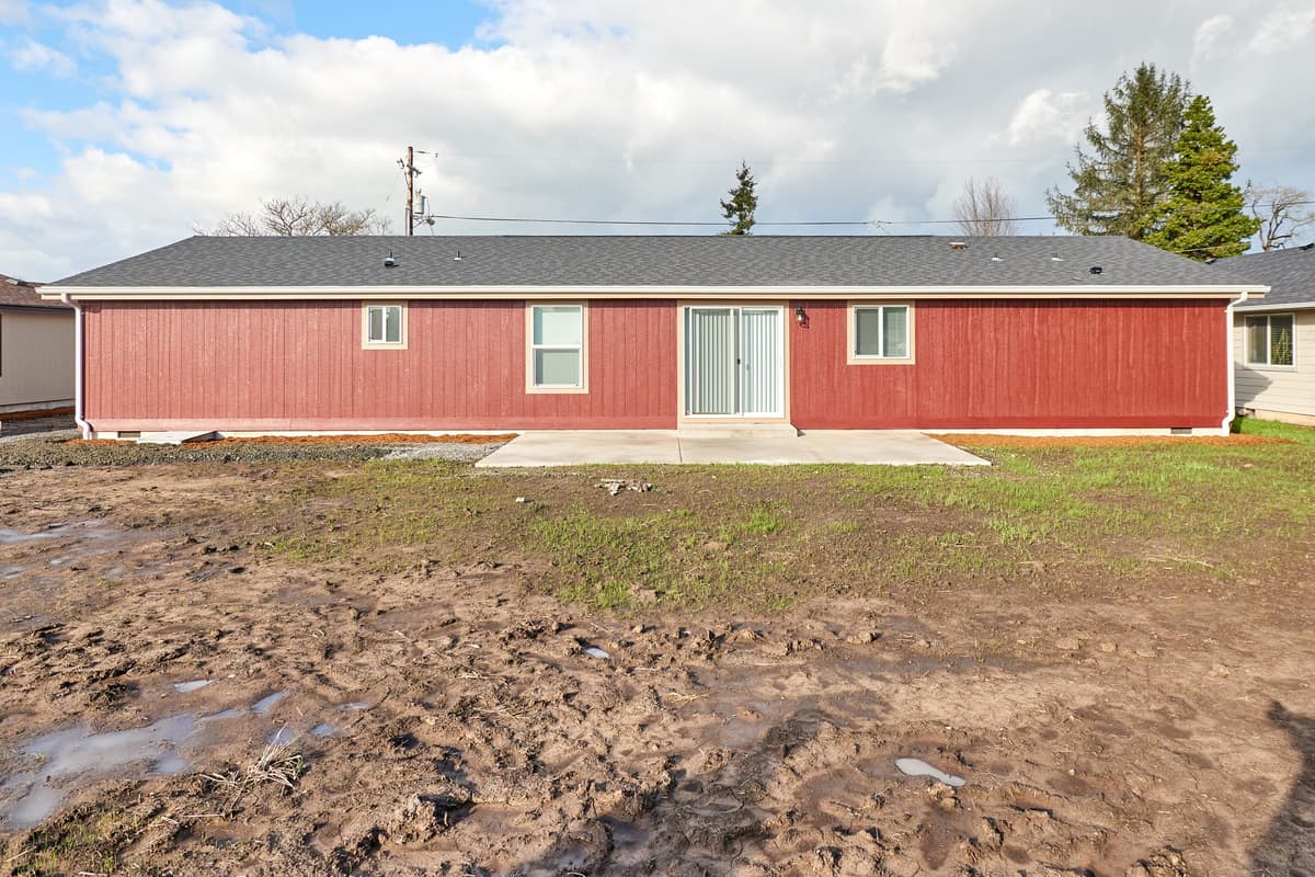 back of manufactured home pit set in lebanon oregon