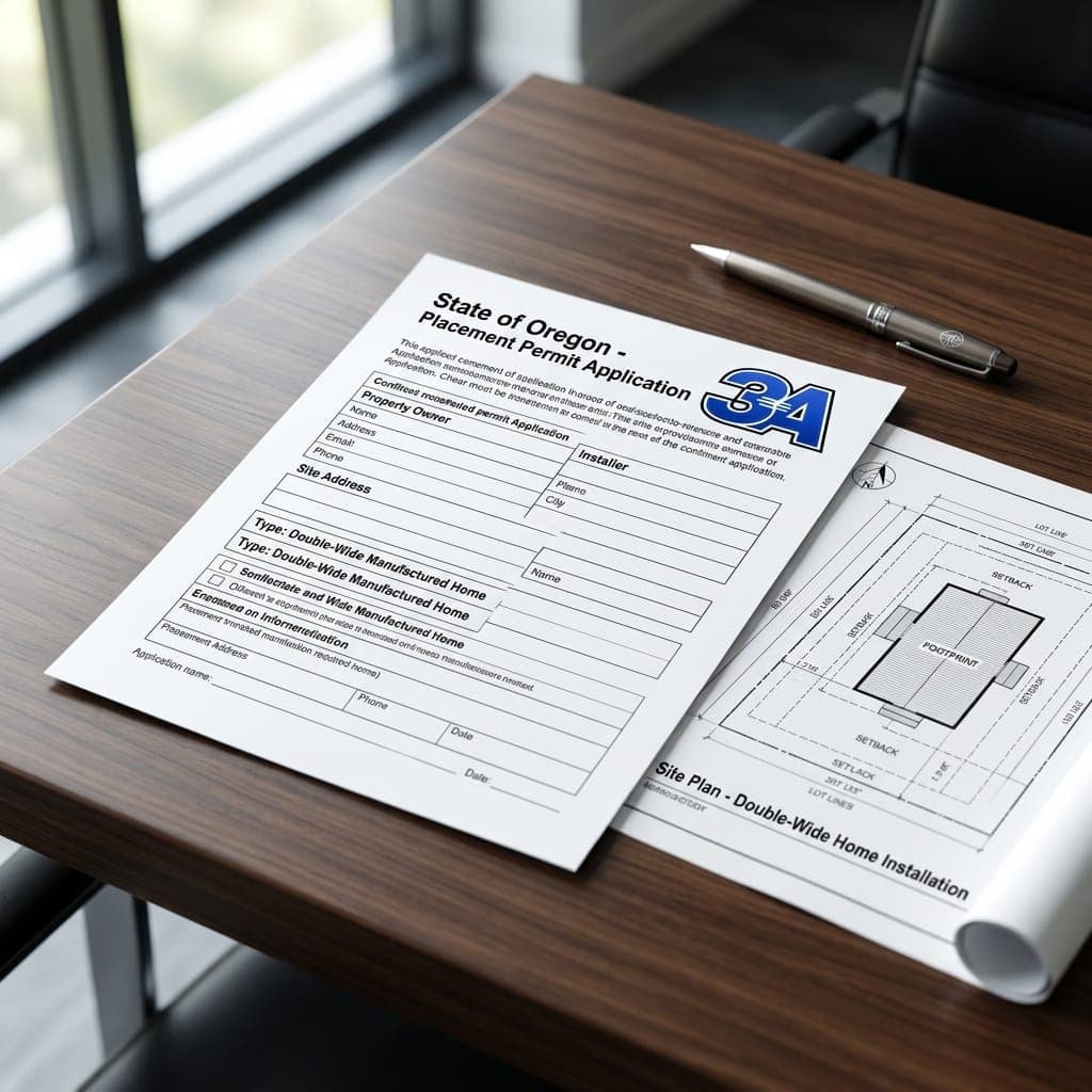 Manufactured home placement permit